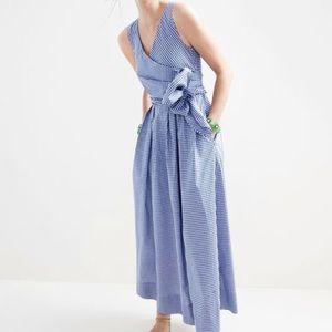 j crew gingham wrap skirt